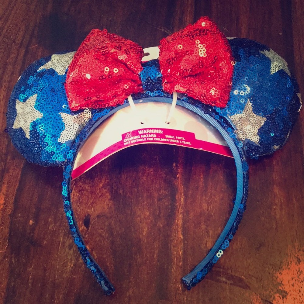 Red white and blue Minnie Mouse Ears!